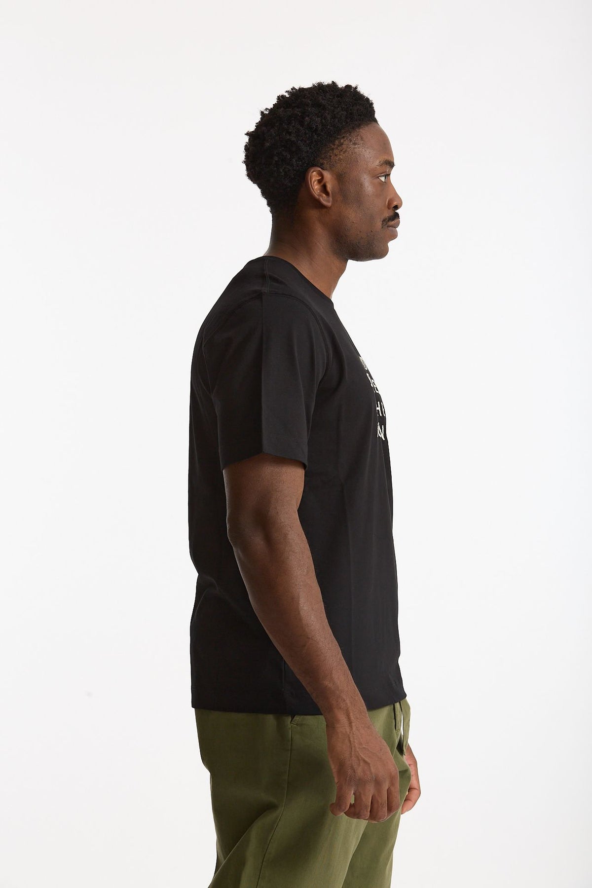 T-shirt in cotone nero uomo Laneus - 4