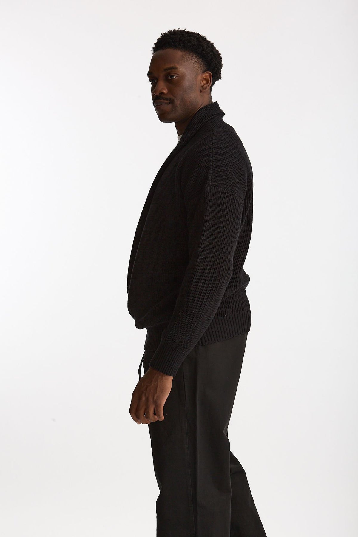 Maglia in cotone nero uomo Laneus - 2