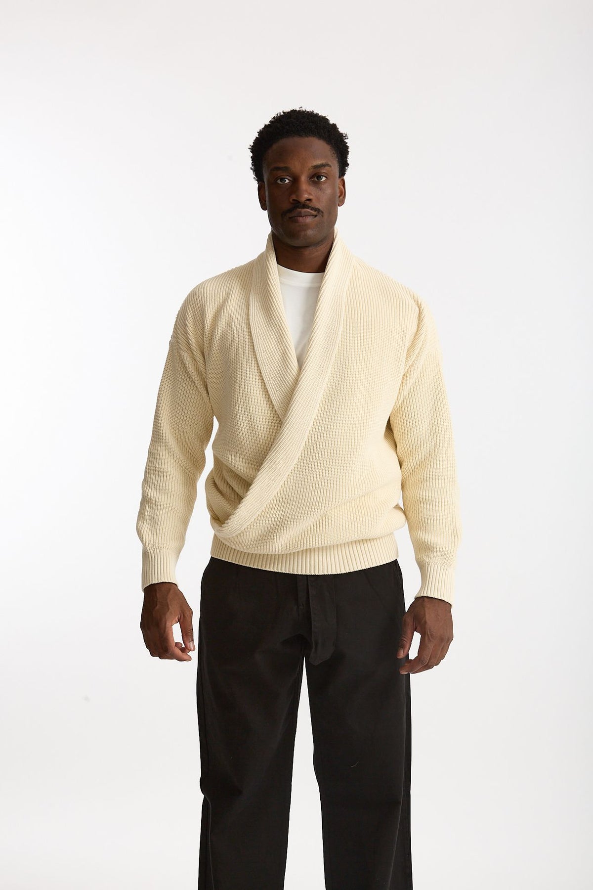 Maglia in cotone panna uomo Laneus - 3