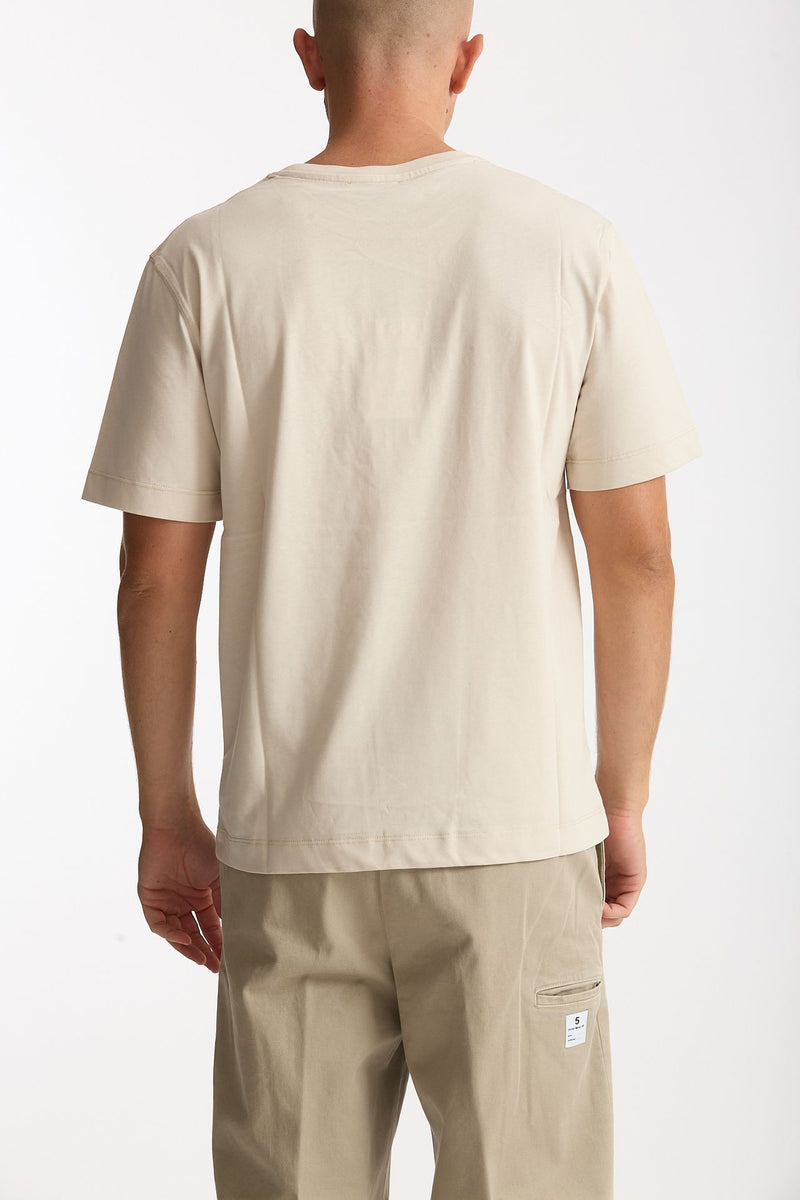 T-shirt in cotone panna uomo Laneus - 3