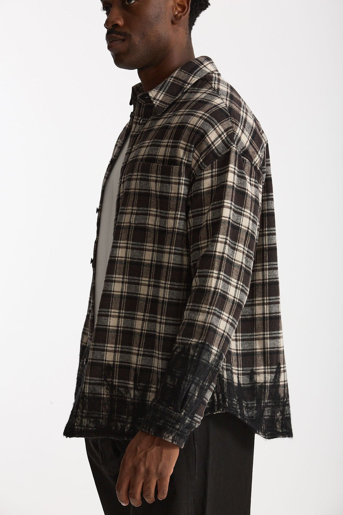 Camicia in flanella scozzese uomo Laneus - 2