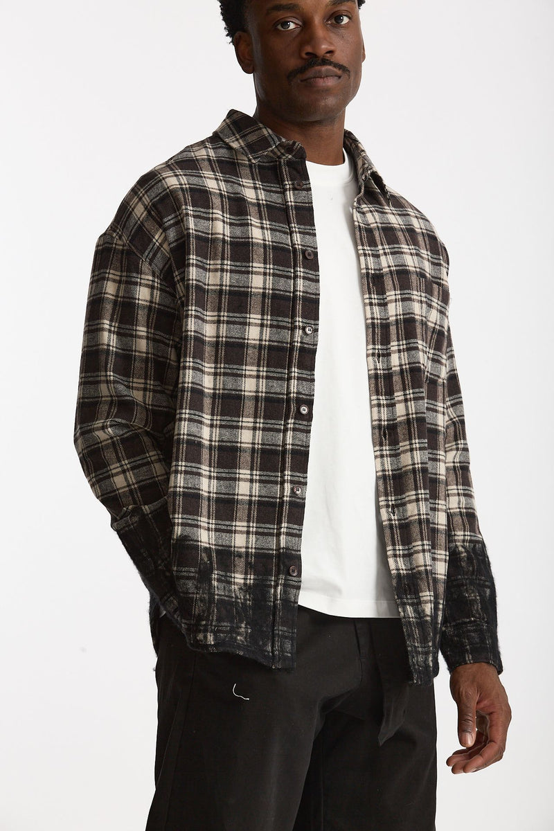 Camicia in flanella scozzese uomo Laneus - 4
