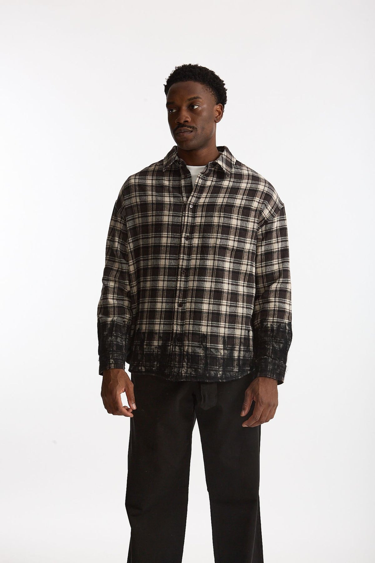 Camicia in flanella scozzese uomo Laneus - 6