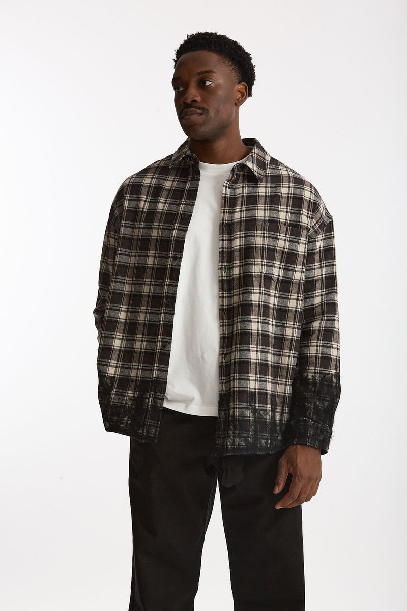 Camicia in flanella scozzese uomo Laneus - 1