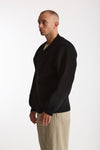 Cardigan in lana nero uomo Laneus - 2