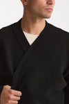 Cardigan in lana nero uomo Laneus - 5