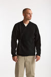 Cardigan in lana nero uomo Laneus - 1