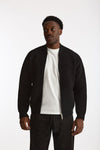 Bomber Lana e cashmere nero uomo Laneus - 1