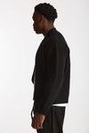 Bomber Lana e cashmere nero uomo Laneus - 2