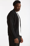 Bomber Lana e cashmere nero uomo Laneus - 4
