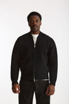 Bomber Lana e cashmere nero uomo Laneus - 5