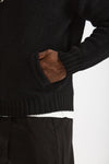 Bomber Lana e cashmere nero uomo Laneus - 6