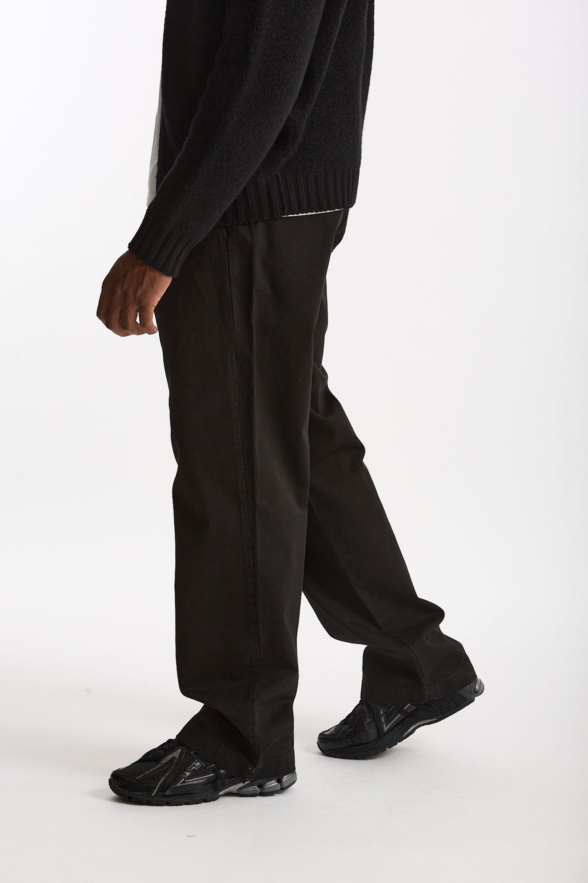 Pantalone in cotone nero uomo Laneus - 2