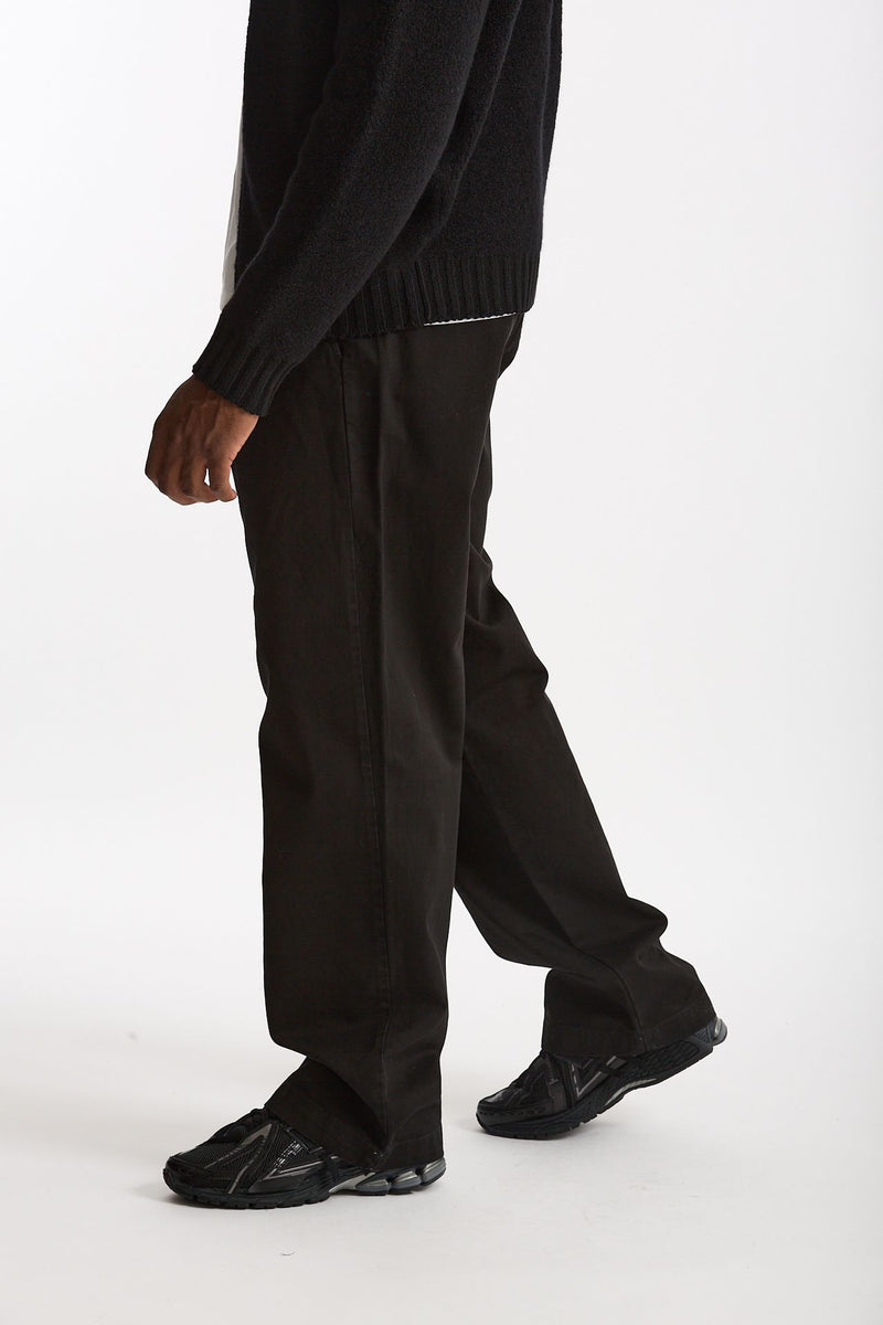 Pantalone in cotone nero uomo Laneus - 2