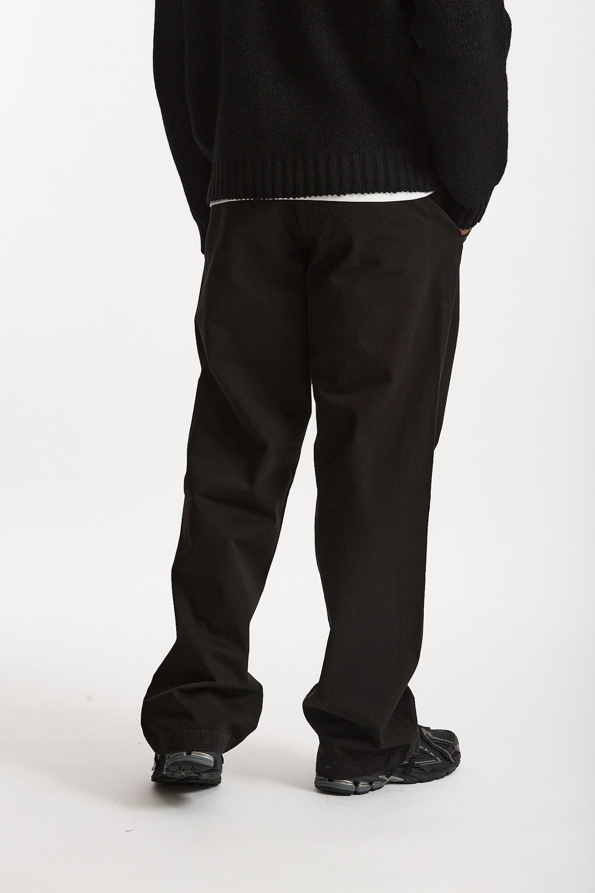 Pantalone in cotone nero uomo Laneus - 3