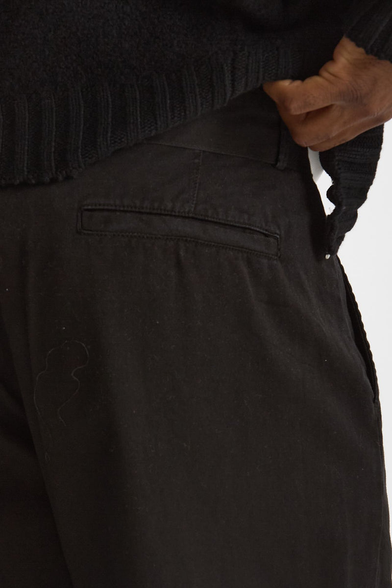 Pantalone in cotone nero uomo Laneus - 7