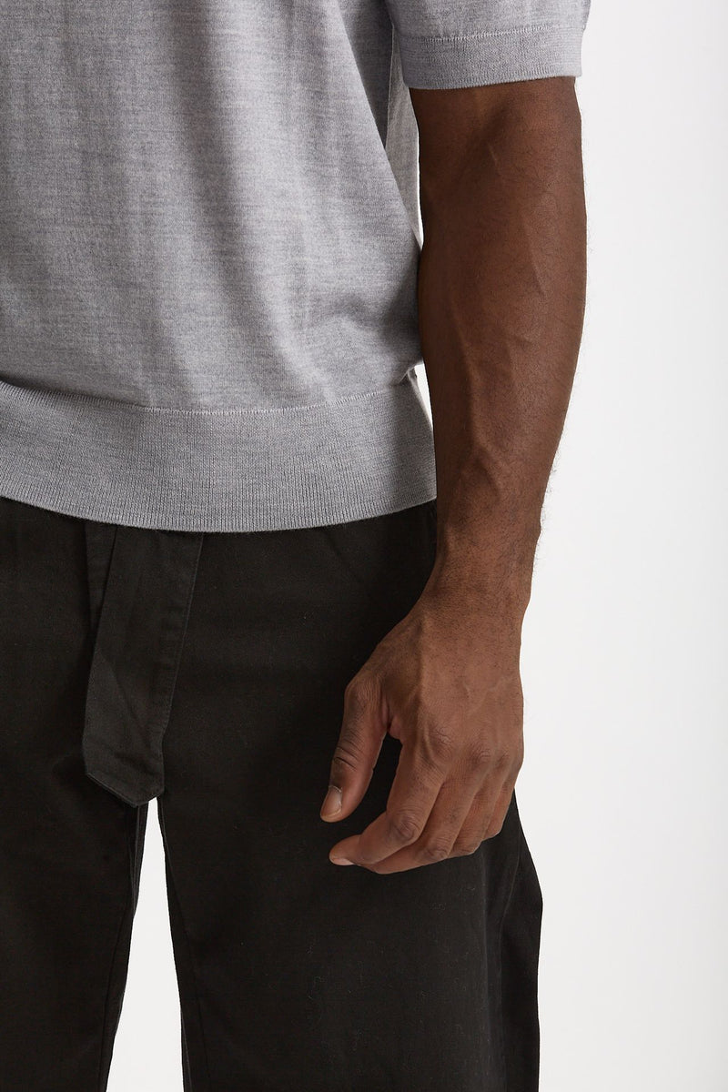 T-shirt in lana grigio uomo Laneus - 6