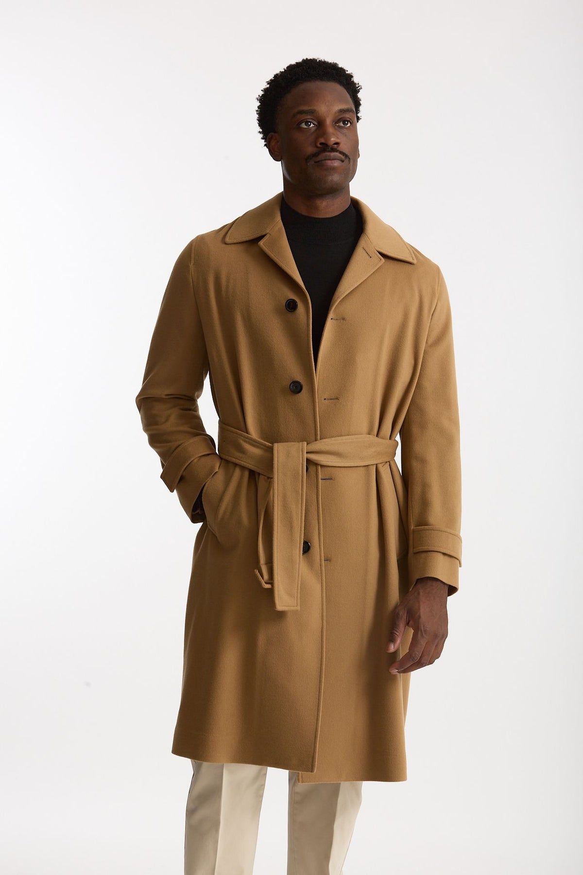 Cappotto monopetto Lana e cashmere cammello uomo Lardini - 9