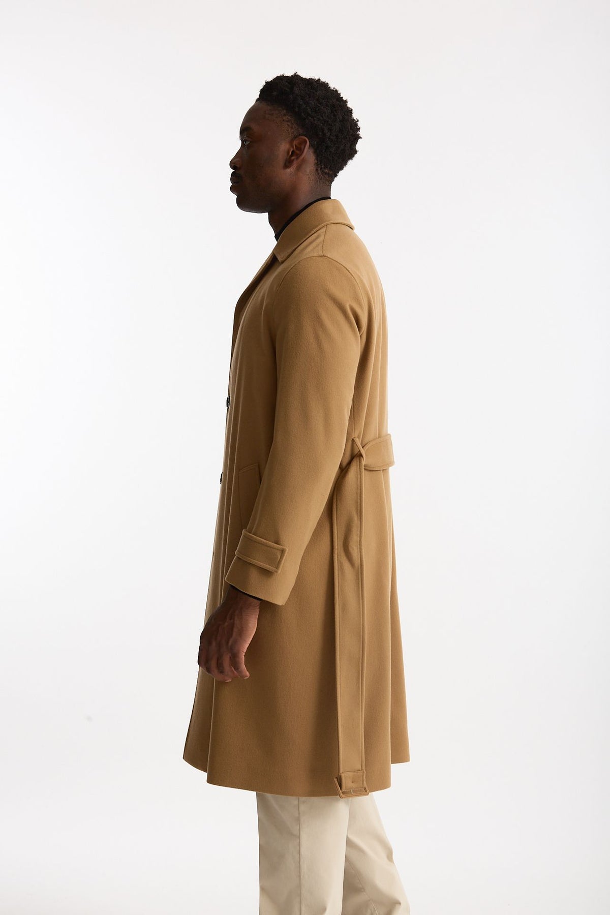 Cappotto monopetto Lana e cashmere cammello uomo Lardini - 4
