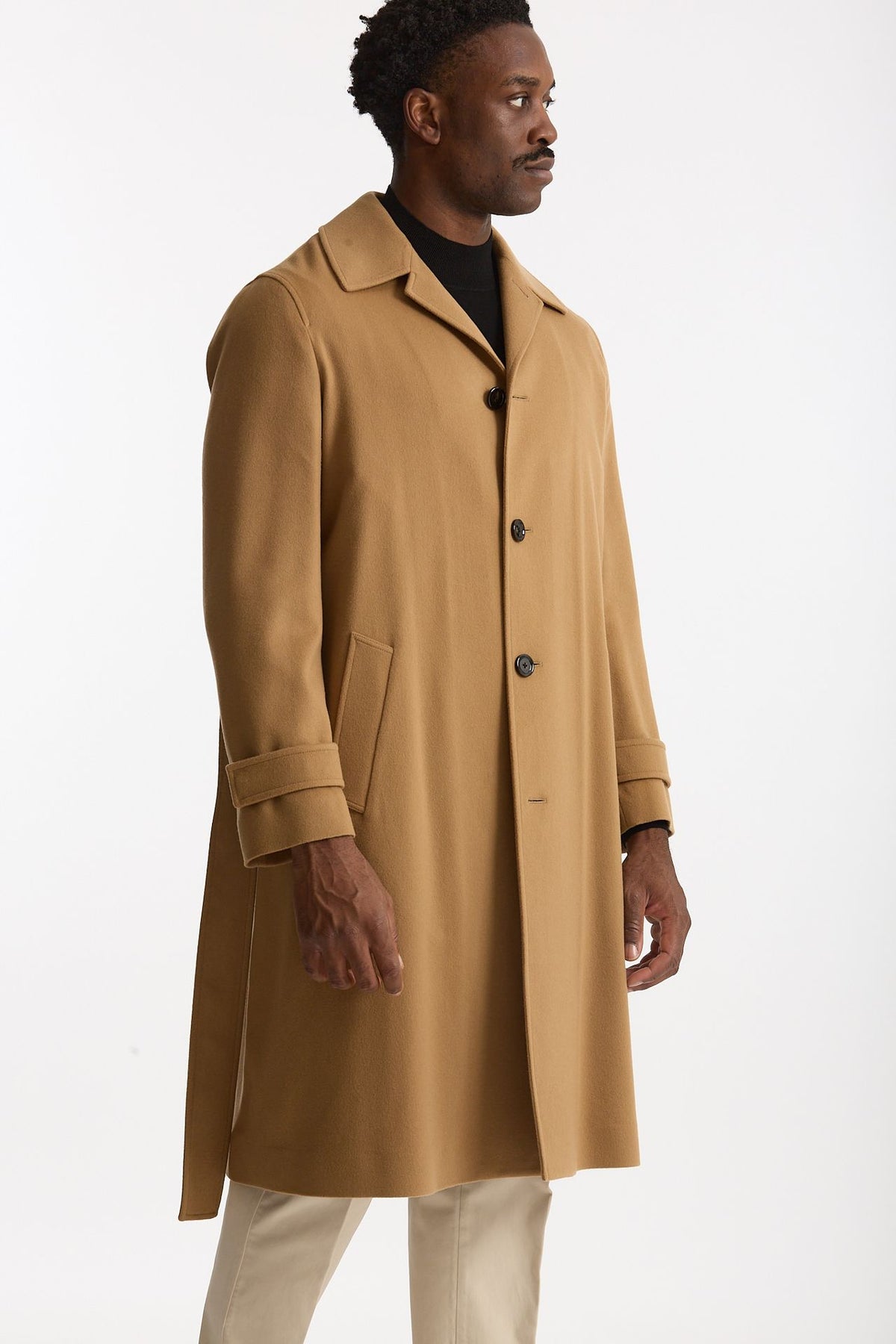 Cappotto monopetto Lana e cashmere cammello uomo Lardini - 5