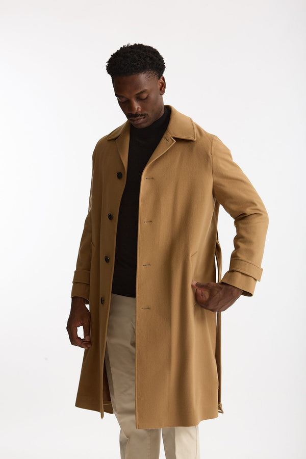 Cappotto monopetto Lana e cashmere cammello uomo Lardini