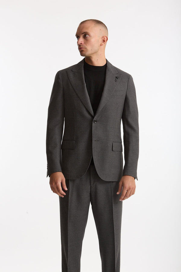 Abito monopetto grigio uomo Lardini