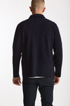 Overshirt in lana blu uomo Lardini - 3