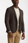 Giacca monopetto in misto lana marrone uomo Lardini - 1