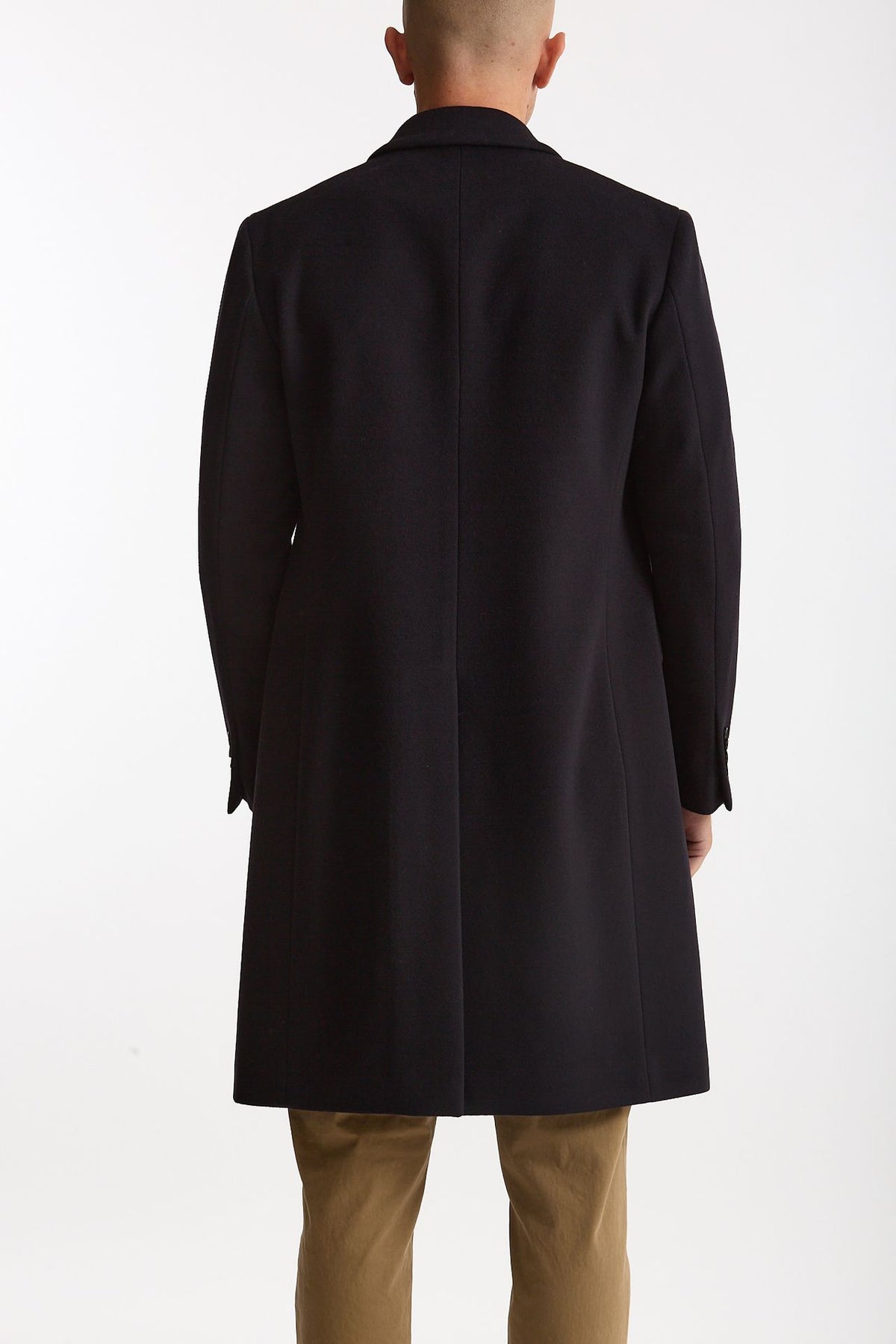 Cappotto doppiopetto in lana blu uomo Lardini - 4