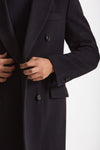 Cappotto doppiopetto in lana blu uomo Lardini - 7