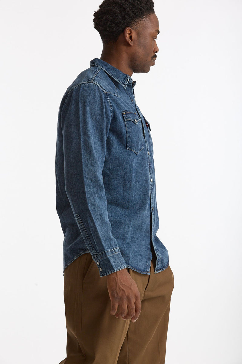 Camicia in denim lavaggio medio uomo Levi's - 4