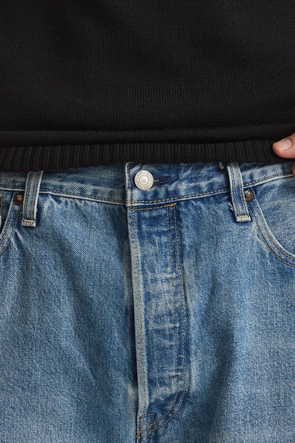 Jeans 501 1980s in cotone fermo lavaggio chiaro uomo Levi's - 5