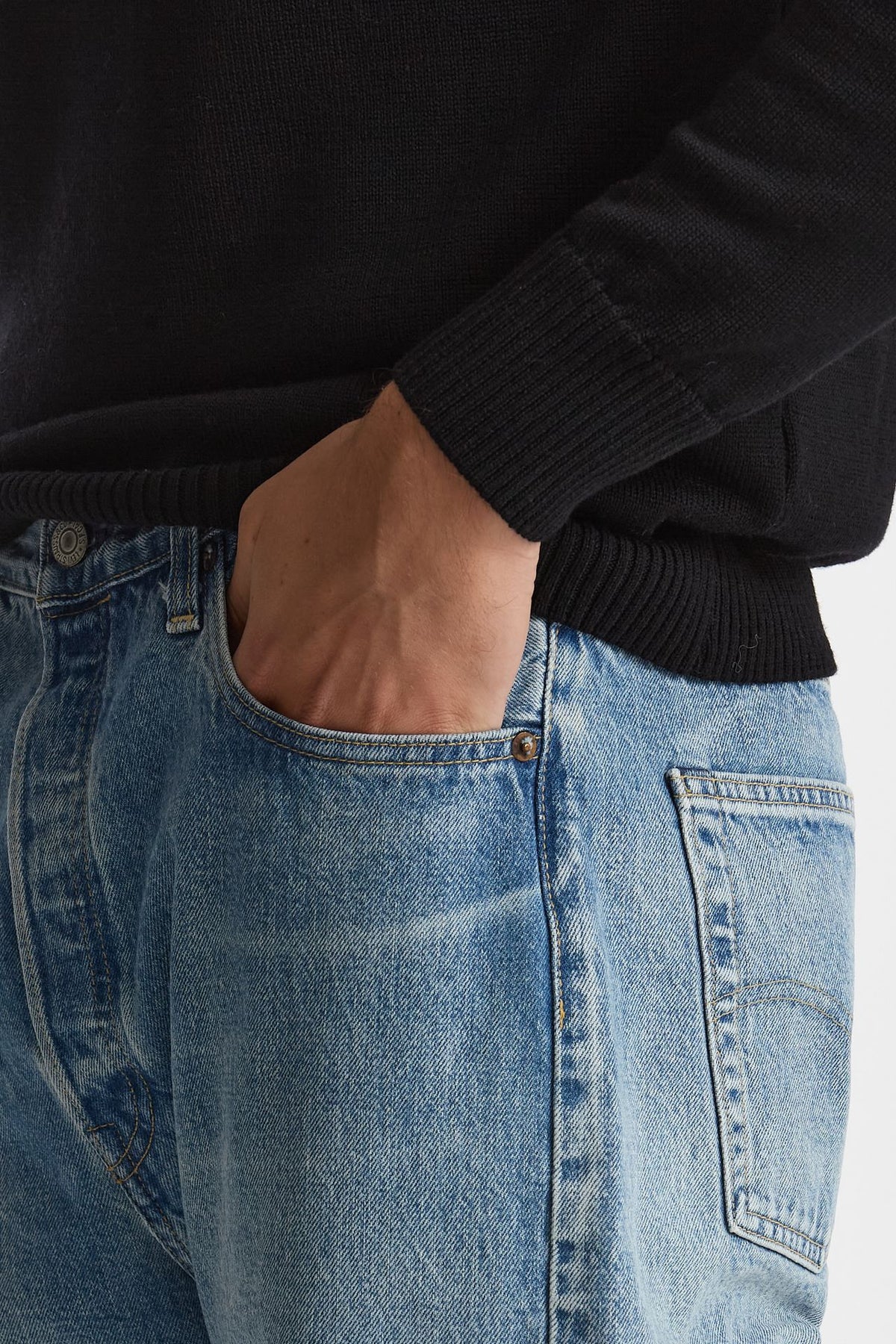 Jeans 501 1980s in cotone fermo lavaggio chiaro uomo Levi's - 6