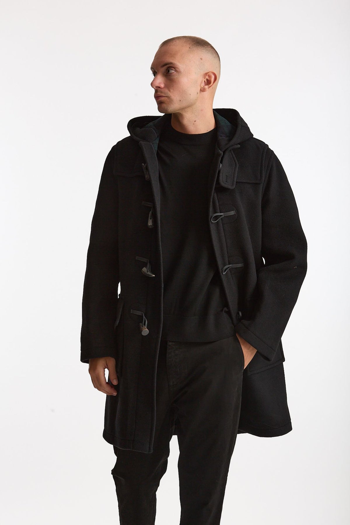 Montgomery MARTIN in misto lana nero uomo London tradition - 1