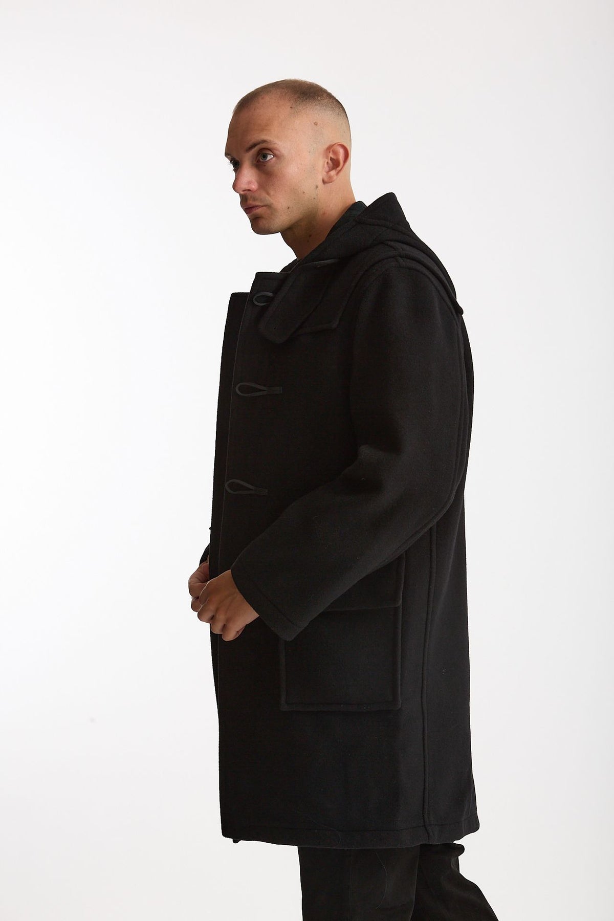 Montgomery MARTIN in misto lana nero uomo London tradition - 2