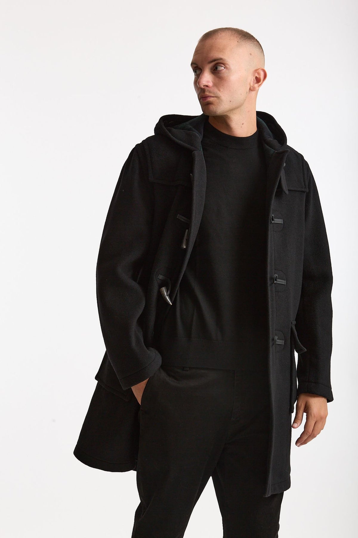 Montgomery MARTIN in misto lana nero uomo London tradition - 4