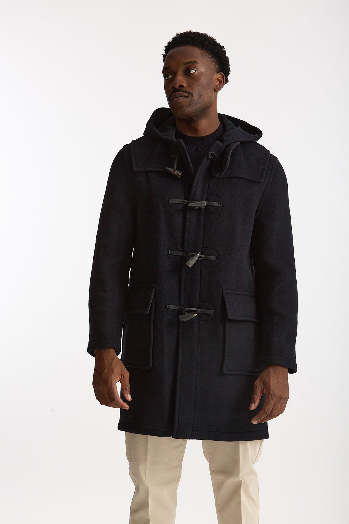 Montgomery MARTIN in misto lana blu uomo London tradition - 3