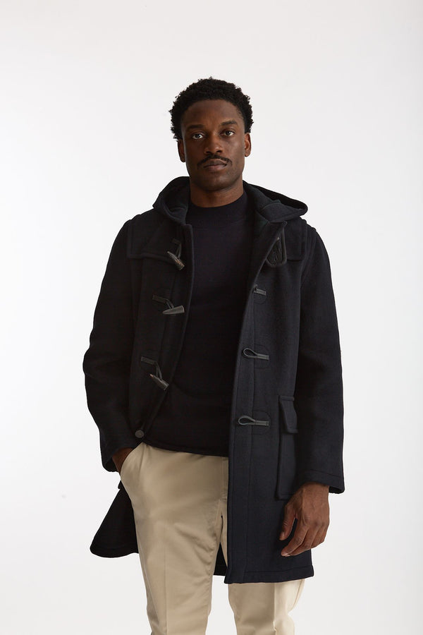 Montgomery MARTIN in misto lana blu uomo London tradition