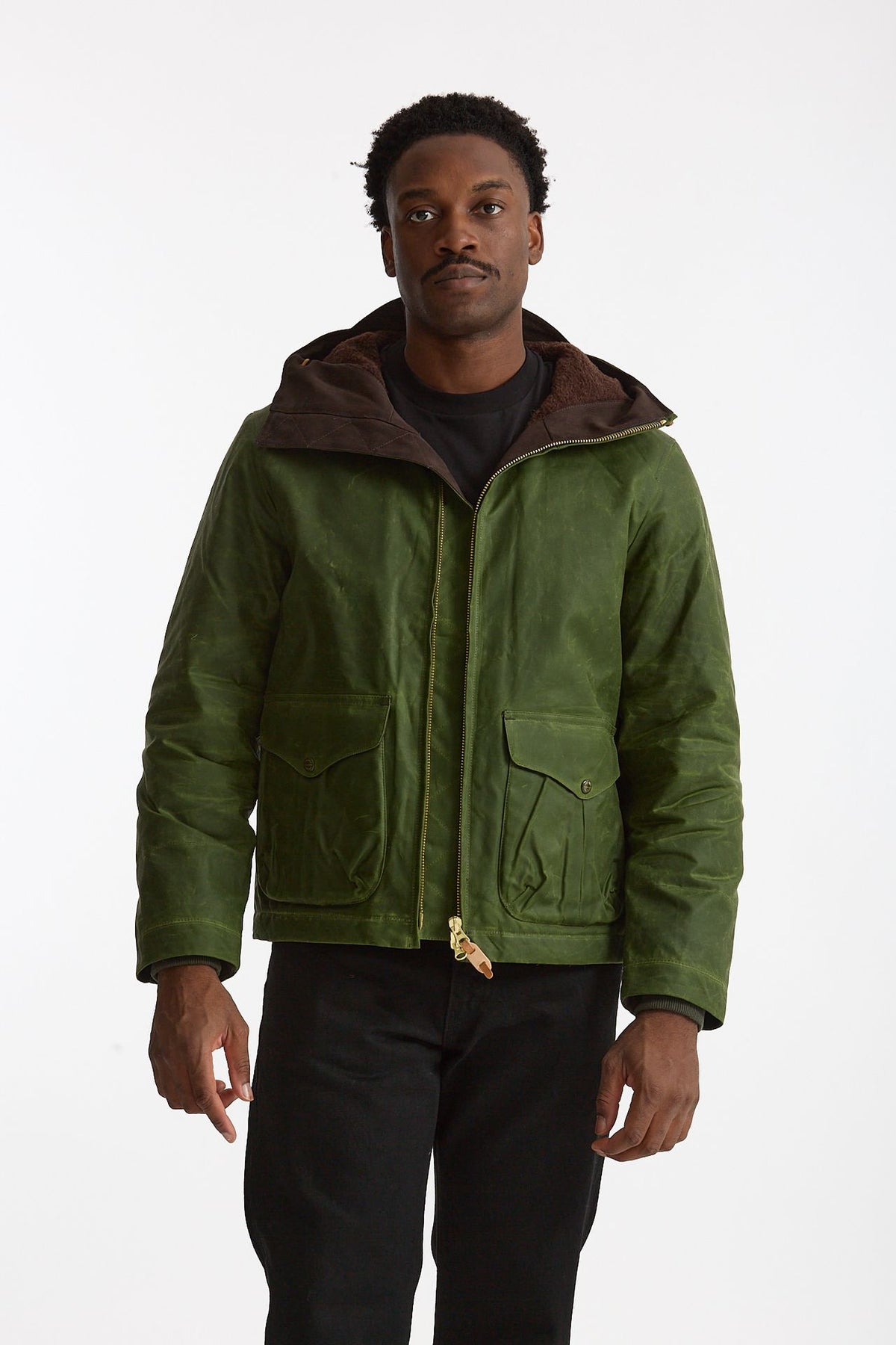 Giubbotto BLAZER COAT in cotone cerato verde uomo Manifattura ceccarelli - 2