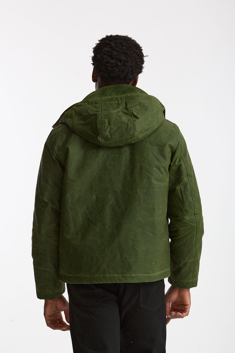 Giubbotto BLAZER COAT in cotone cerato verde uomo Manifattura ceccarelli - 3