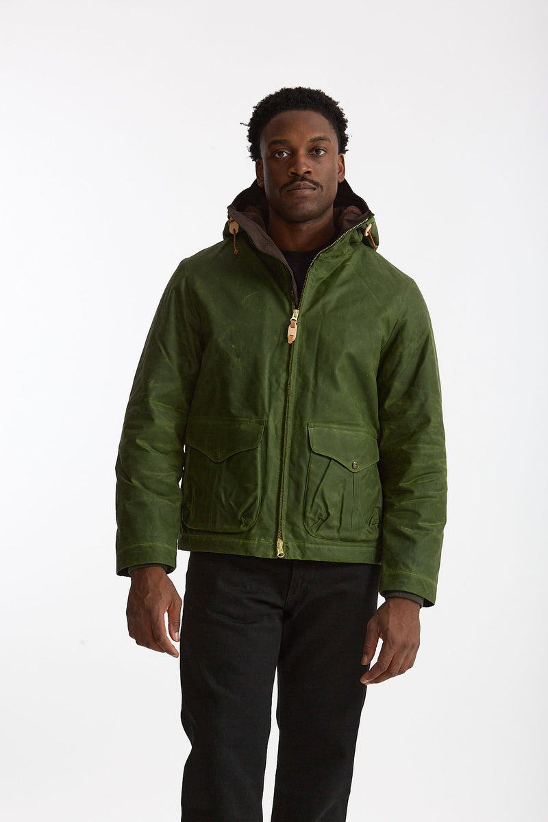 Giubbotto BLAZER COAT in cotone cerato verde uomo Manifattura ceccarelli - 6