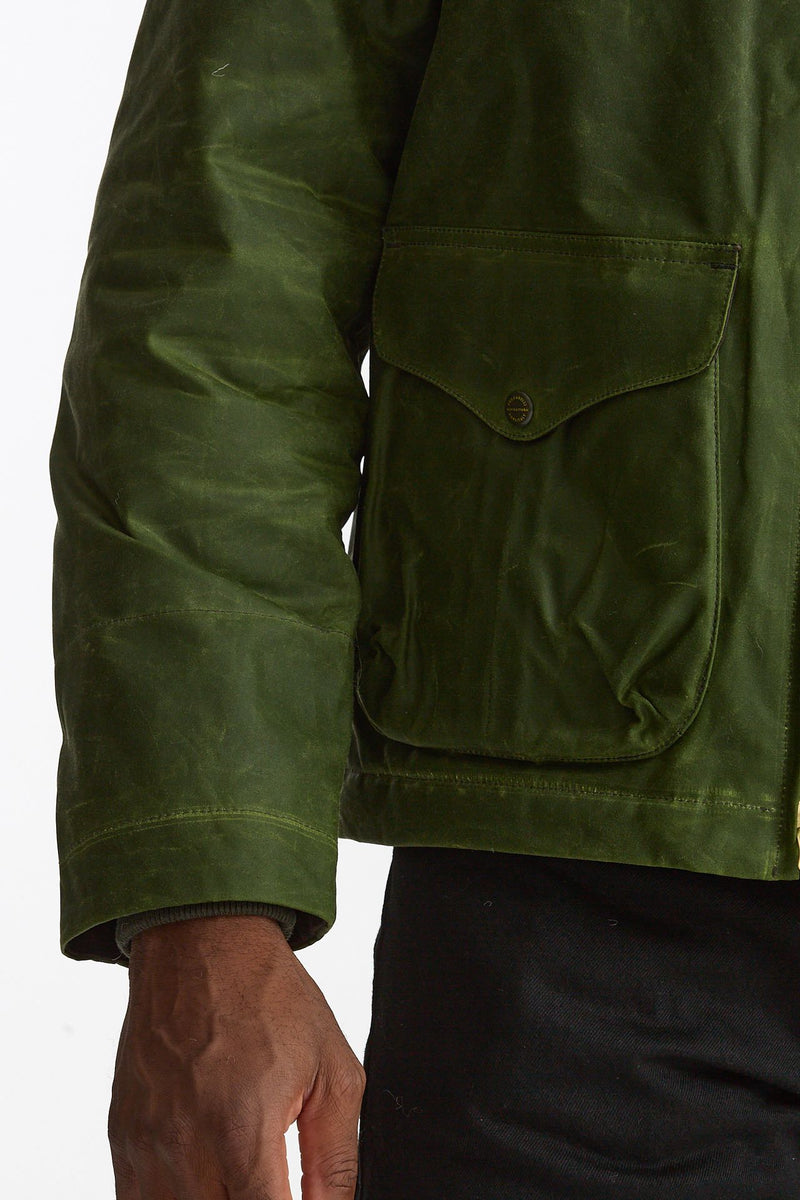 Giubbotto BLAZER COAT in cotone cerato verde uomo Manifattura ceccarelli - 7