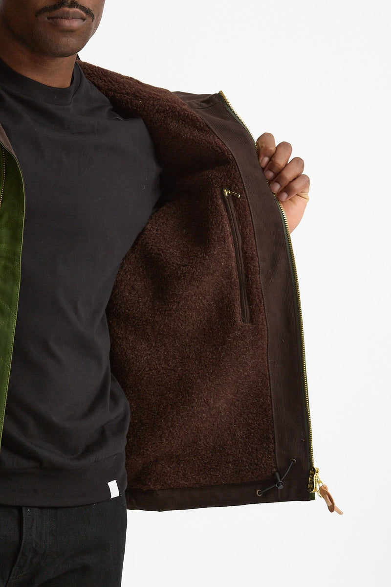 Giubbotto BLAZER COAT in cotone cerato verde uomo Manifattura ceccarelli - 8