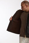 Giubbotto BLAZER COAT in cotone cerato nero uomo Manifattura ceccarelli - 5