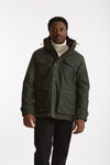 Giaccone TEDDY LINED in cotone cerato verdone uomo Manifattura ceccarelli - 1