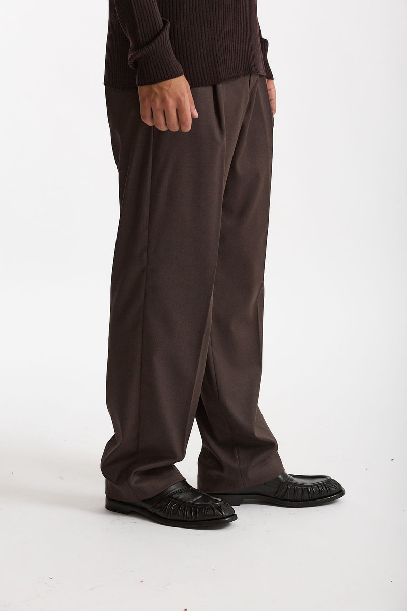 Pantalone gamba ampia marrone uomo Marsēm - 1