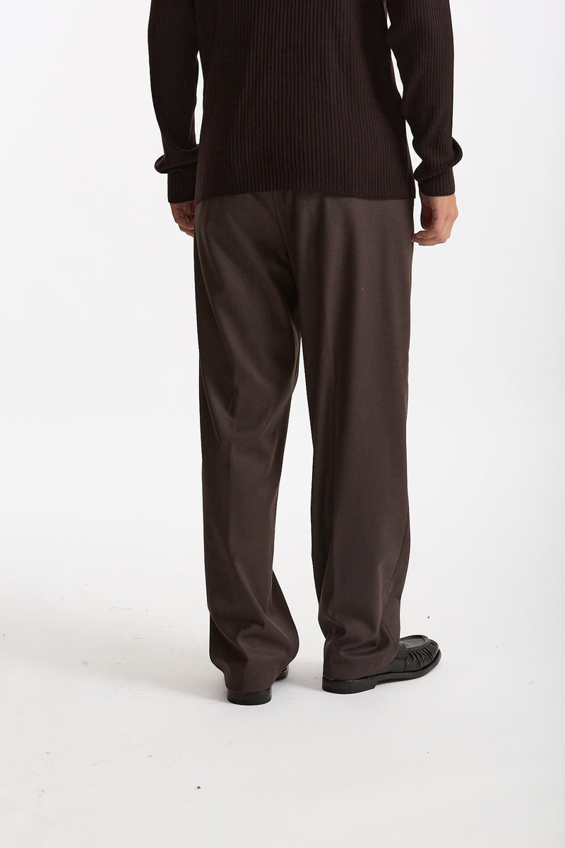 Pantalone gamba ampia marrone uomo Marsēm - 3