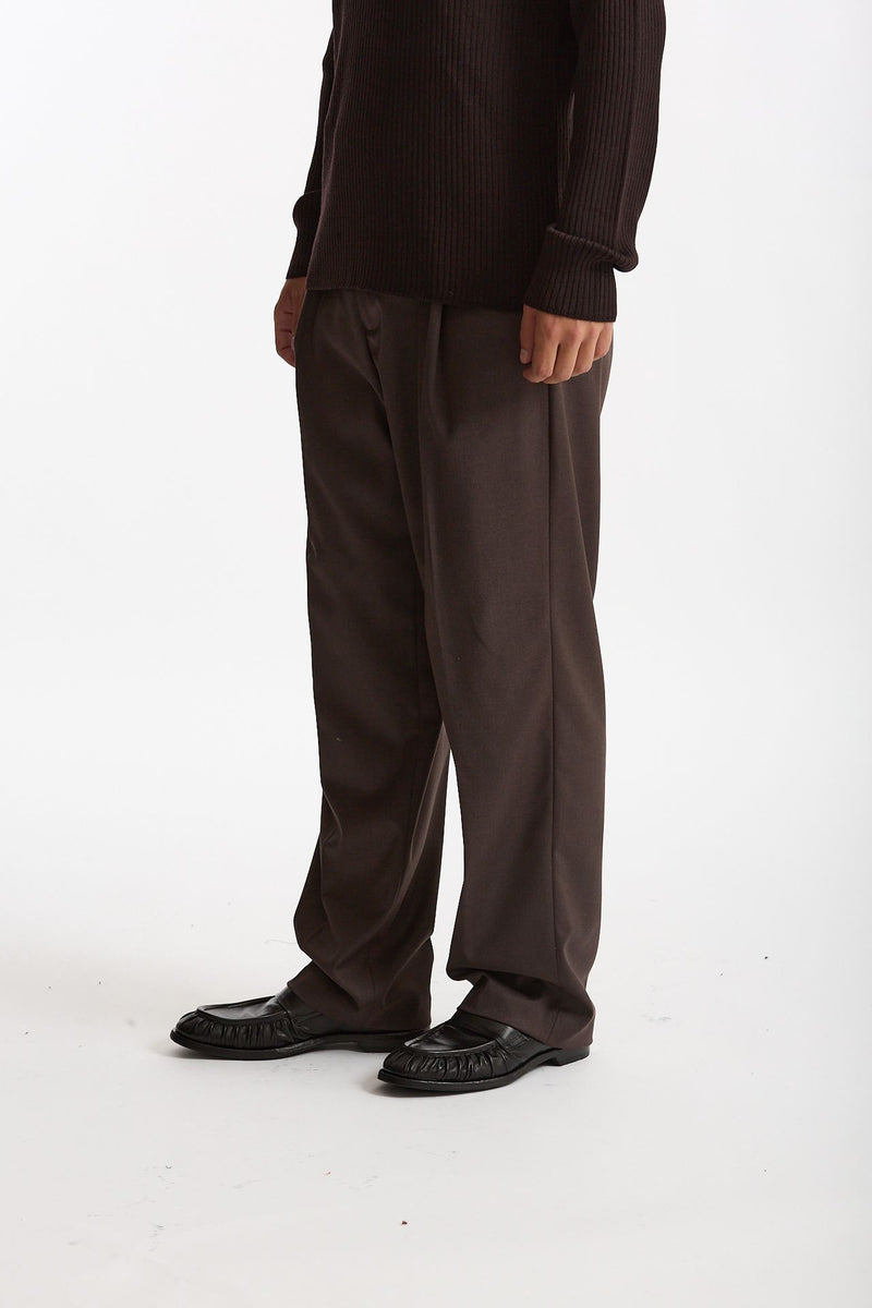 Pantalone gamba ampia marrone uomo Marsēm - 4