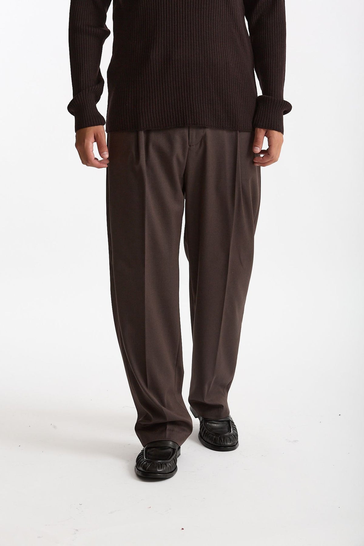 Pantalone gamba ampia marrone uomo Marsēm - 2