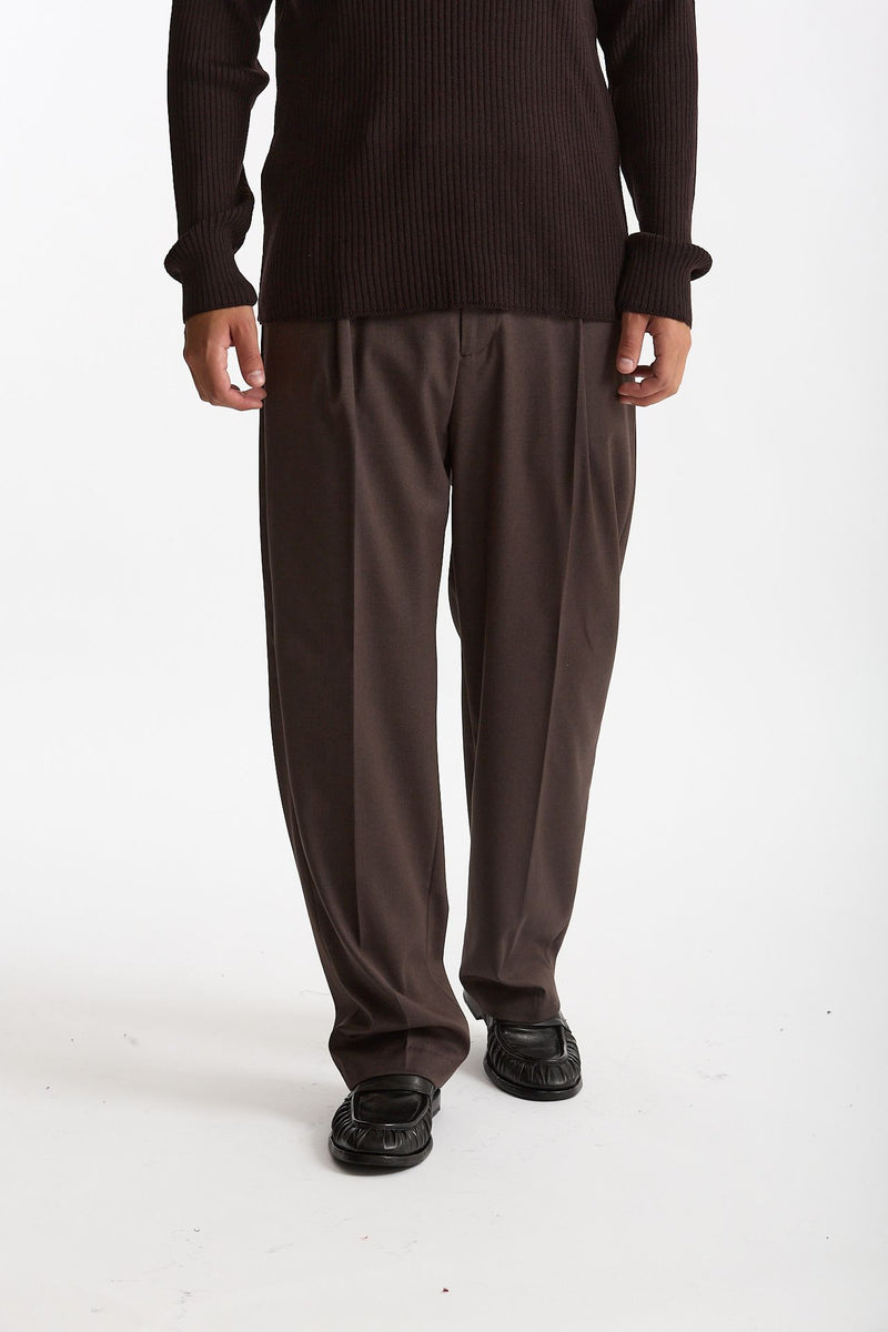 Pantalone gamba ampia marrone uomo Marsēm - 2